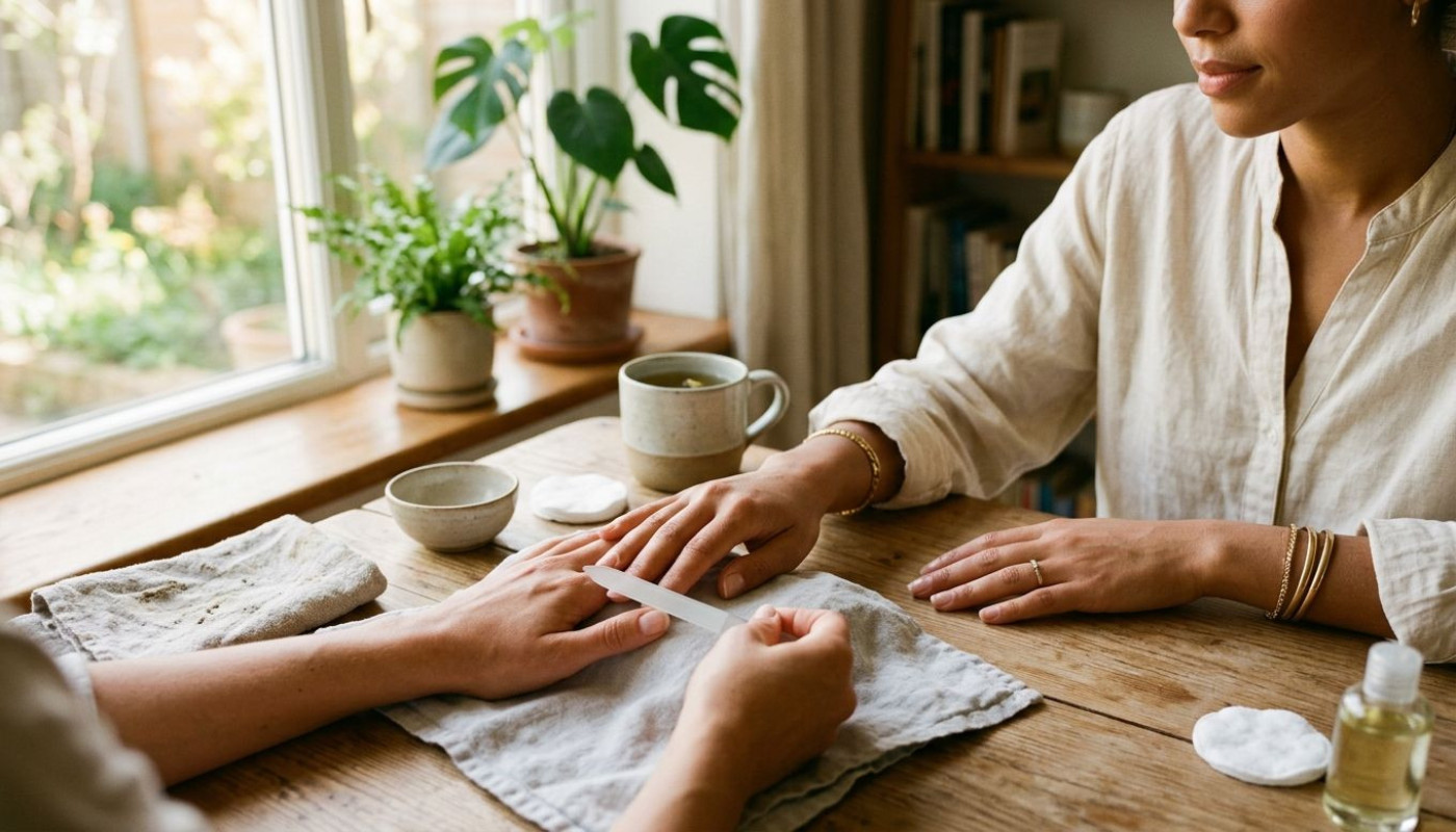 Der feine unterschied: natürliches licht bei der nagelpflege